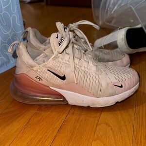 Nike Air Max 270 Beige and Pink Sneakers